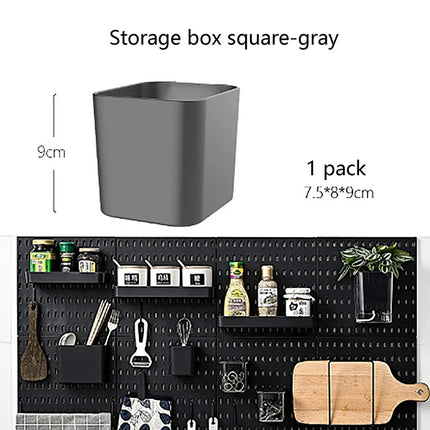 Peg board Wall Accessories Wall Organizer Mounting Display Diy Pegboard Kit Tool Storage Panel Board Rack Bathroom Kitchen