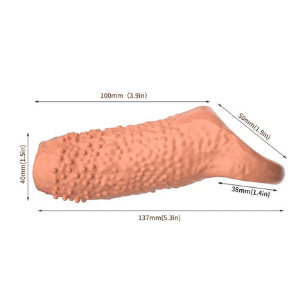 Reusable Penis magnify Cock Rings Delay Ejaculation Penis Condoms Thicken Penis Enlargement Sleeve BDSM Lock Ring SexToy For Men