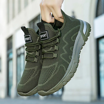 Oiaano Barefoot Man Sport Shoes Mesh Light Breathable Lace-Up Sneakers Causal Soft Sole Leisure Zero Drop Outdoor Work Jogging
