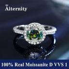 1.0ct with box / YB-Green Moissanite