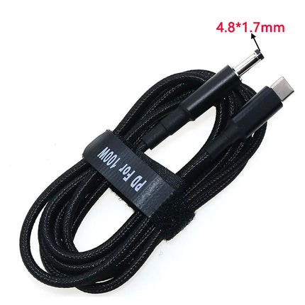 USB Type C to DC2.5*0.7 3.0*1.1 3.5*1.35 4.0*1.35 4.0*1.7 4.5*3.0 4.8*1.7mm Male Plug Converter USB-C PD Lure Charging Cable