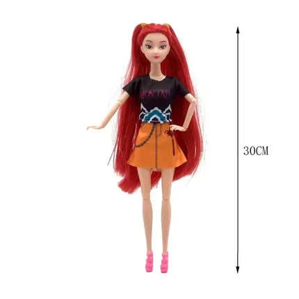 New 30cmPrincess Doll Rumi Mira Zoey Exquisite Action Figure DIY Toy Premium Plastic Model Perfect Collection and Gift for Girls