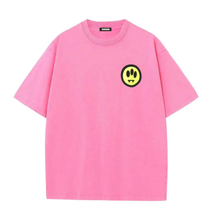 2026 Summer 100% Cotton T-Shirt for Men and Women with Round Neck Casual High-Quality Clothing Lettered Design barrow Printed