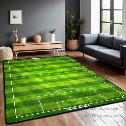 Football Field Carpet Living Room Foldable Big Size Floor Mats 200x300cm Non-slip Play Mat for Children Bedroom Machine Washable