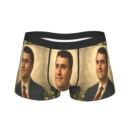 Charlie Kirk Angelic Advocate  Underwear  Printed Boxershorts Quality Men's Underpants Elastic Boxer Brief Gift Idea