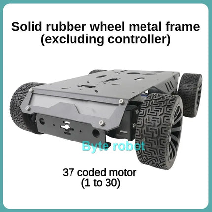 15Kg Load Rubber Wheel Robot Car Metal RC Tank Chassis For Arduino Raspberry Pi DIY Kit with Motor Ps2 Handle Programmable Robot