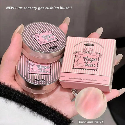 Sweet Color Translucent tender Air cushion blush Pink Powder blush to improve the complexion of Korean vitality young girl