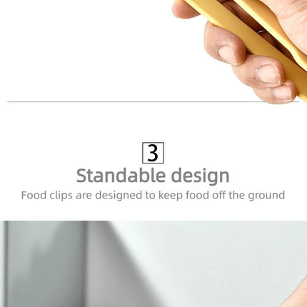 Silicone Food Toast Tongs Trivet Tongs for Kitchen Tongs Non-slip Cooking Clip Clamp BBQ Salad Tools Grill Kitchen Accessories