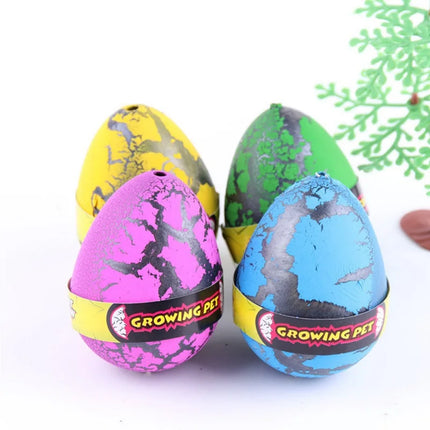 4PCS Big Size Magic Crack & Hatching Dinosaur Eggs Water Grow Animal Novelty Educational Science Toy for Kids Birthday Gift