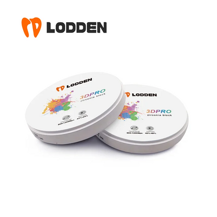 LODDEN 3D Pro Multilayer Zirconia Block Dental Lab CAD CAM Open System 98x10-25mm 43-49% High Strength Zirconia Vita16