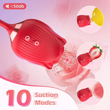 Powerful Sucker Vibrator Female Telescopic Nipple Clitoris Stimulation Dildo Thrusting Licking Vagin Massager Adult Sex Toys
