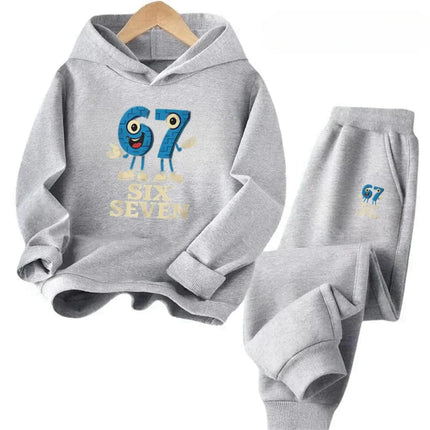 4-13Y 67 Trendy Kids Set Cartoon Mouse Design Cotton Blend Outfit Daily Playwear Discount Children's Fashion Trend Set