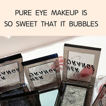 Smoky Blue-gray Eye Shadow Palette Sweet Cool Single Color Mini Eyeshadow Palette Pearl Matte Shimmer Brightening Eyes Makeup