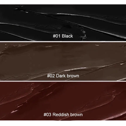 Waterproof Matte Red Eye Liner Paste with Blade Brush Soft Easy Coloring Slim Bold Gel Eyeliner Silkworm Cream Natural Tint