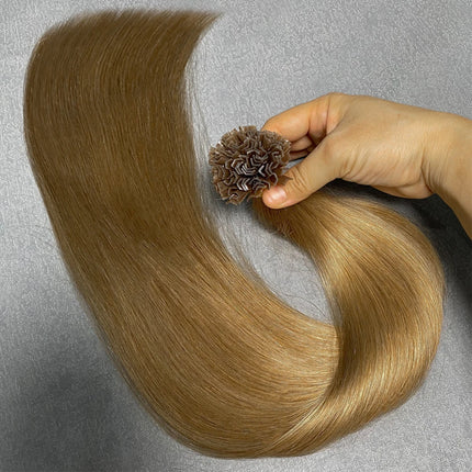 V Tip Human Hair Extension Fusion Hair Silky Straight Dark Brown Pre Bonded V Shape Keratin Hair Vietnamese Remy Hair For Salon