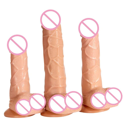 Realistic Dildo with Suction Cup - Large Anal Dildo for Women - Sex Toys - Female Masturbator - Adult Sex Product - Adult Toys