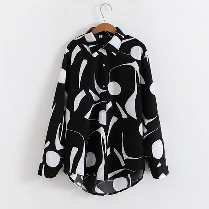 Blouse Fashion T Shirt Woman Casual Summer Tees Streetwear Print Tshirt Autumn Shirts for Women Clothes Vintage T-Shirts Y2k Top