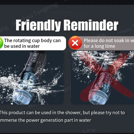 Automatic Male Masturbator Penis Pump Sucking Vibrating Thrusting Rotating 100% Waterproof Blowjob Adult Sex Toy Stroker For Men