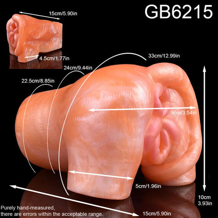GEEBA Fantasy Male Masturbator Silicone Male Masturbation Sleeve Realistic Vagina Pocket Pussy Inverted Modle Sex Toys For Men