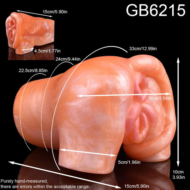 GEEBA Fantasy Male Masturbator Silicone Male Masturbation Sleeve Realistic Vagina Pocket Pussy Inverted Modle Sex Toys For Men