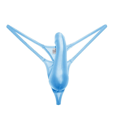 Sexy T-back Ultra-thin Solid New Hot Mens G Strings Thongs Men Penis Men's glossy thong Bikini Pouch Panties Men Underwear