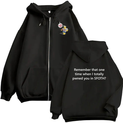 Funny Blame John Meme Zipper Hoodie Shedletsky Forsaken Fashion Autumn/Winter Sweatshirt Men Women Casual Oversized Coats Hoody