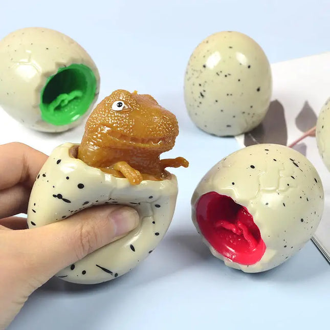 Cute Novelty Dinosaur Cup Squeeze Toy Soft Glue Stress Relief Fidget Toys Funny Prank Vent Decompression Gift for Kids Adults