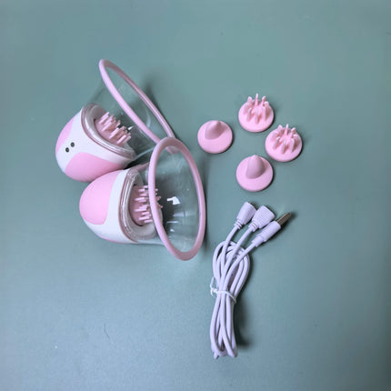 10 Function Nipple Suckers Stimulator Massager for Couples Adult Sex Toy Women's Breasts Suction Vibrator Rotations