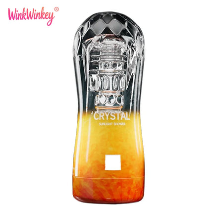Male Masturbator Transparent Soft Vagina Vacuum Sucking Pocket Pussy Cup Penis Endurance Exercise Sex Toys for Men 18+