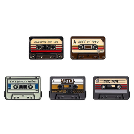 Creative Rectangular Humorous Quotes Enamel Pins Matchstick Retro Radio Dollar Currency Brooches Lapel Badge Jewelry Fans Gift