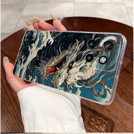 Soft Silicone TPU Clear Case For Motorola Edge 50 Neo 5G/Moto S50 5G Viral Elegant Kitten Painted Casing Shockproof Cover