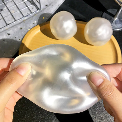 Moldable Squishy Pearl Coconut Oil Squeeze Toy Moldable Stress Ball Squishy Toy Slow Rising Decompression Sensory Toy for Adult