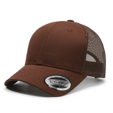 Custom Logo Solid Color Baseball Cap Men And Women Richarson 112 Mesh Fitted Fashion Trucker Hat Hip Hop Curved Brim Snapback
