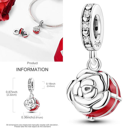 New 925 Sterling Silver Charms Beads Sunflower Flower Daisy Original Charm Pendant Fit Charm Bracelets DIY Jewelry Birthday Gift