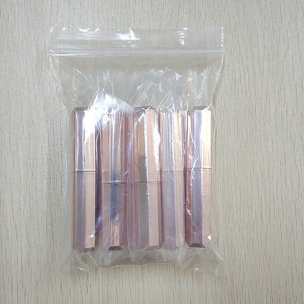 500PCS Octagonal Diamond Lip Balm Tube Empty Lipstick Tube Refillable Lip Gloss Container Lip Wax Tube Cosmetic Packaging Empty