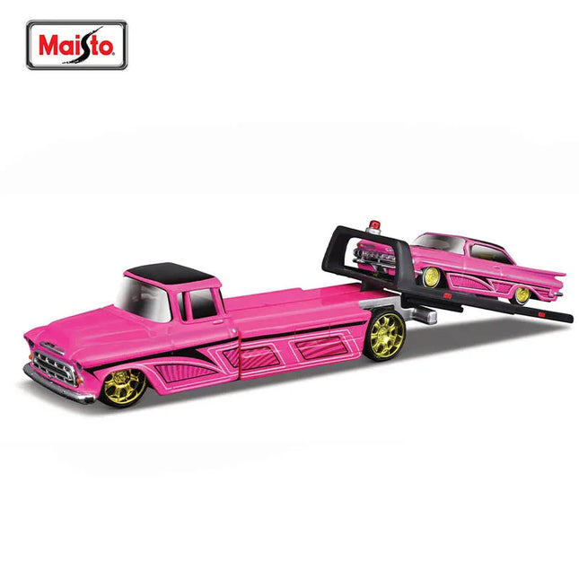 Maisto 1:64 1957 Chevrolet Flatbed Design elite transport die-cast precision model car Model collection gift