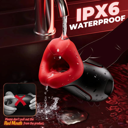 Male Masturbator Deep Throat Mouth Blowjob Vibrator Penis Pump 360° Wrapped 9 Frequency Vibration APP Control Sex Toys for Men
