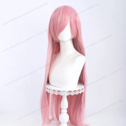 Anime 100Cm Long Staight Cosplay Synthetic Wig Black White Red Pink Brown Gold Blue Women Heat Resistant Hair High Quality Wigs