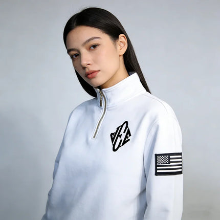 American Fashion Trend Selling Spot Pattern Embroidered Hoodie Women Street Y2K New Hip Hop Retro Loose Sweatshirt Unisex Hoodie