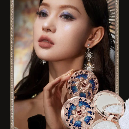 Flower Knows Little Angel Series Cosmetics 4 Color Relief Highlights Matte Shimmer Sense Delicate Contour Palette Makeup