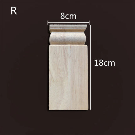 Applique for Furniture In Wood Figurines Moulding Decal Carved Wedding Decoration Maison Accessories Stair Decoration Wood Onlay