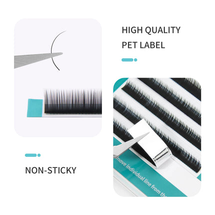 GLAMLASH Bottom Brown Lower Lashes 567mm Short Synthetic Mink Individual Eyelash Extension Lower Eyebrow Lashes Makeup Tools