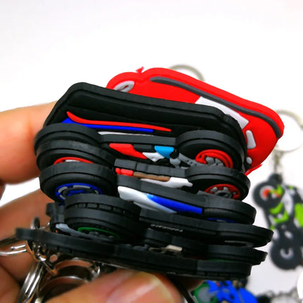 1PCS Cool Motorcycle Keychain Hot Sale Motorbike Keyring for Men Boys Car Key Accessories Glove Helmet Friends Key Holder Gifts