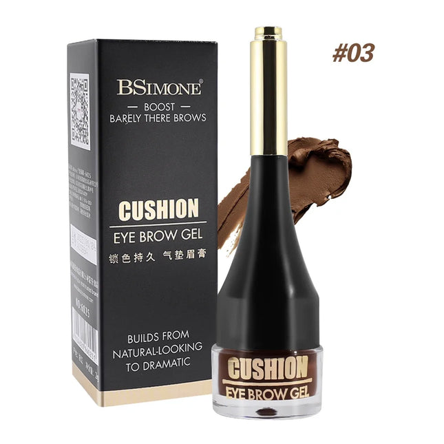 4 Colors Brown Black Eyebrow Cream Enhancers Waterproof Long-lasting Air-cushion Dye Brows Gel Tinted Makeup Liquid Eyebrows