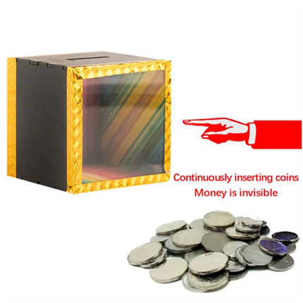 Hot Sale Magic Piggy Bank Tricks Close Up Magic Props Magie Mentalism Illusion Gimmick Toys Kid Prank Toys Magician Supplies