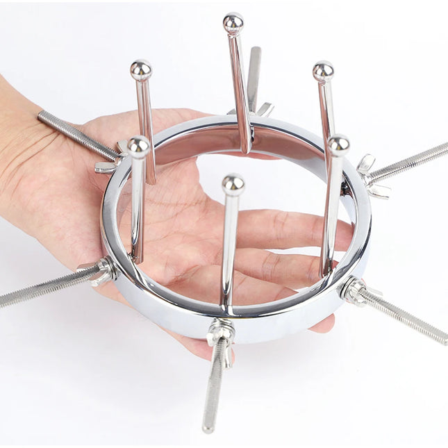 1 pc, Adjustable Huge Stainless Steel Anal Dilator Metal Vaginal Speculum Fisting Vaginal Dilator Anal Training Adult Sex Toys