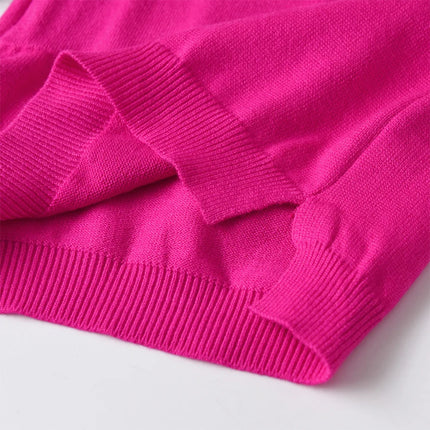 DXTON Children's Sweater for Autumn Winter Girls Red Star Striped Pullover Knitwear Kids Knitting Pullovers Tops Children Clothes