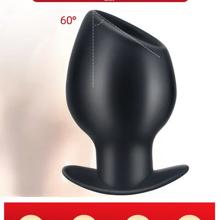 Chalice Shape Hollow Anal Plug,Silicone Tunnel But Butt Plugs,Stretch Anus Ass Buttplug,Prostate Analplug Butplug,Sex Toys