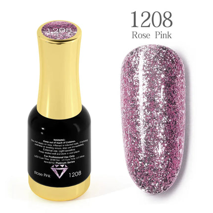VENALISA 12ml Fabulous Pink Nails Crystal Lacquer CANNI Nail Art Glitter Pearl Diamonds Soak off Platinum UV LED Gel Nail Polish