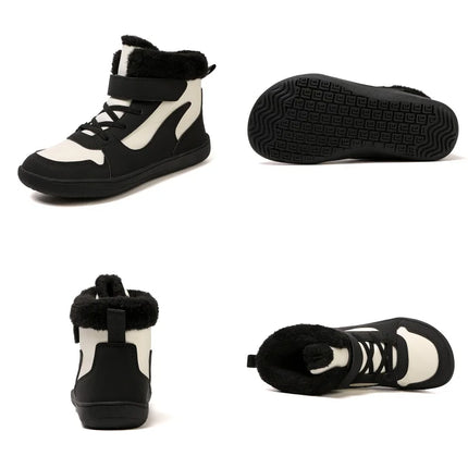 Kids Wide Toe Barefoot Snow Boots | Boys/Girls Winter Minimalist Sneakers | Girls Boys Warm Boot Toddler Little Big Kids